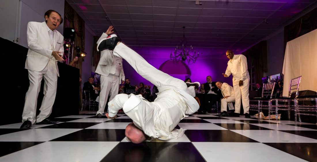 Break dancing at the Star Trust Ball