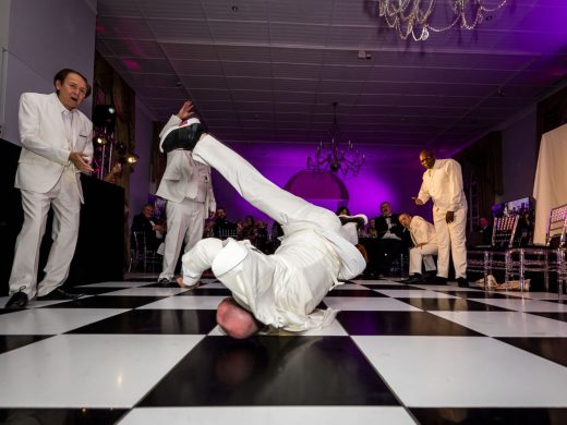 Break dancing at the Star Trust Ball